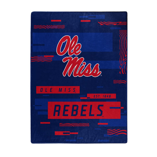 MISSISSIPPI OFFICIAL NCAA "Digitize" Raschel Throw Blanket; 60" x 80"