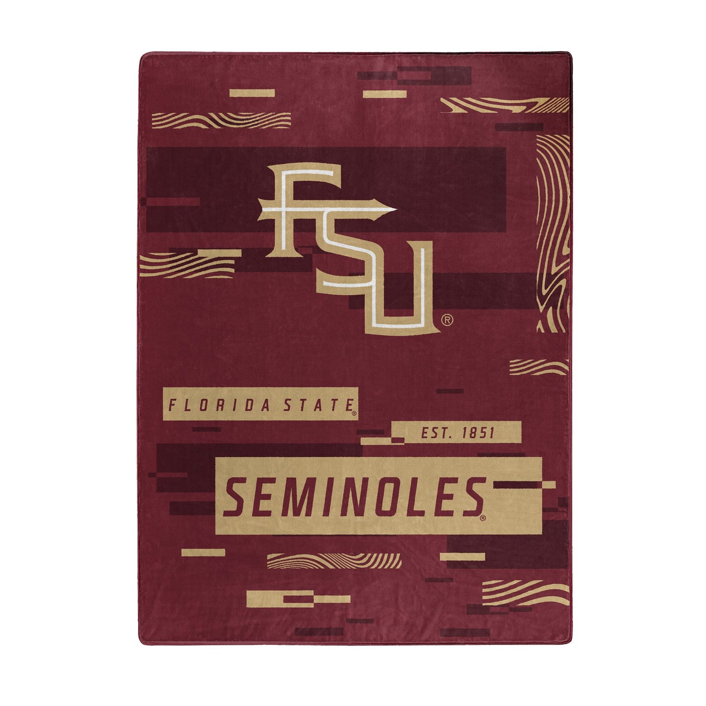 FLORIDA STATE OFFICIAL NCAA "Digitize" Raschel Throw Blanket; 60" x 80"