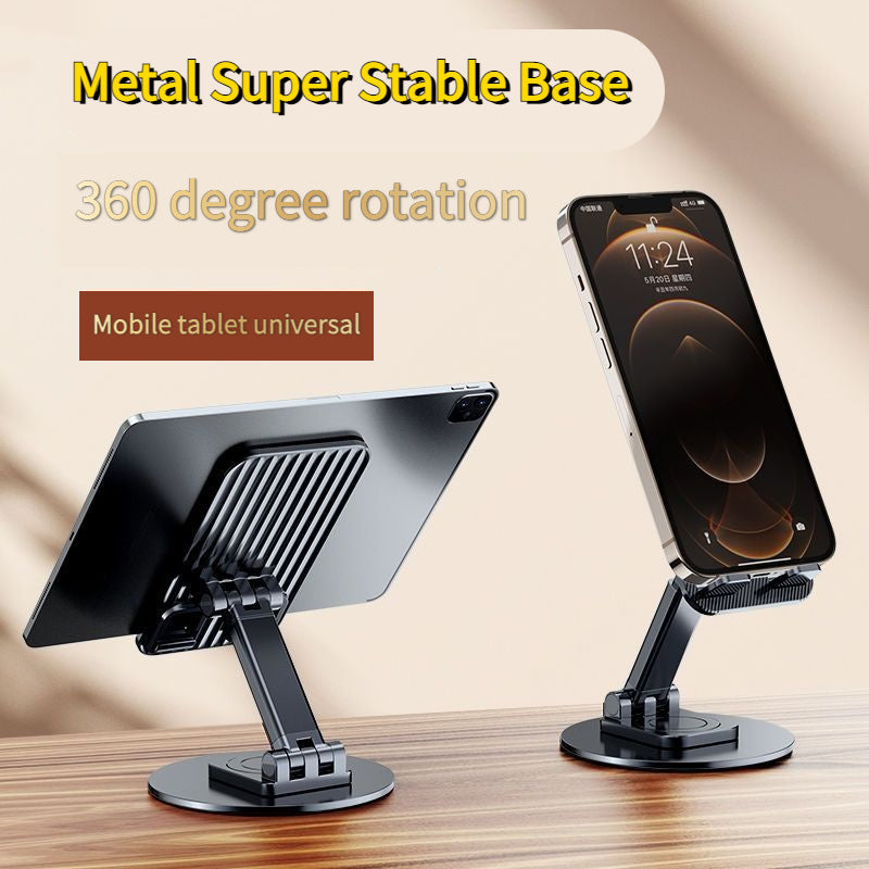 Foldable Cell Phone Stand, C4 Portable Aluminum Phone Holder, Adjustable Phone Dock Cradle Compatible With IPhone 14,13,12,11 Pro Max, Samsung Galaxy, Small Tablets And Other Phones