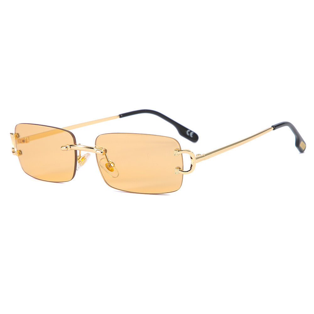 Women's Rimless Cut Edge Sunglasses Square Gradient