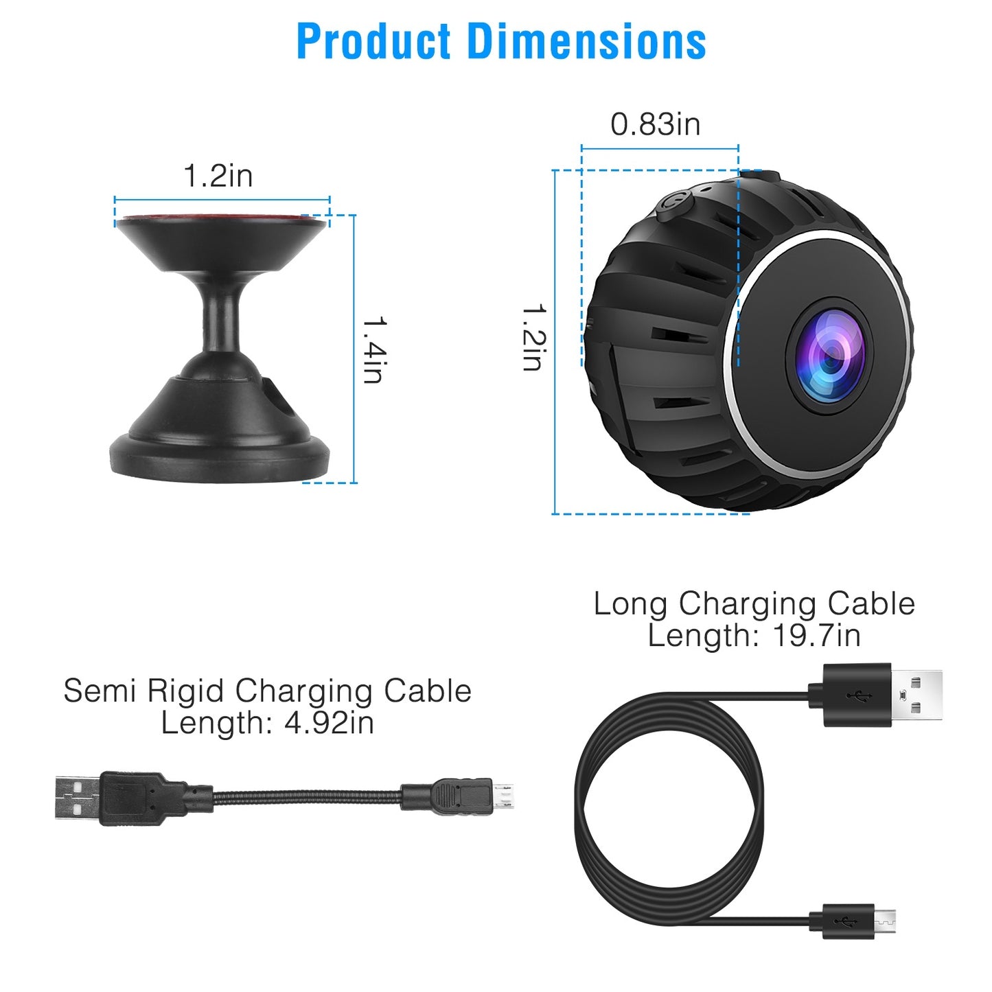 Mini Wireless Camera Wifi IR Night Vision HD 1080p Home Security Camera for Home Indoor Office Baby Pet